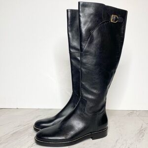 New! Cole Haan Harrington Knee High Black Boot 5.5 B